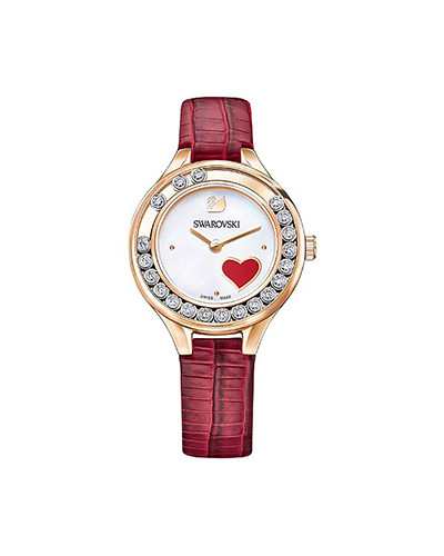 Swarovski-Lovely-Crystals-Mini-Watch-Leather-strap-Red-Rose-gold-tone-5297584-W600